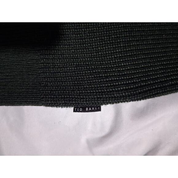 Ted Baker London Mens Size 7 US 3XL ¼ Zip Pullover Preppy Wool Career Sweater - Picture 10 of 14